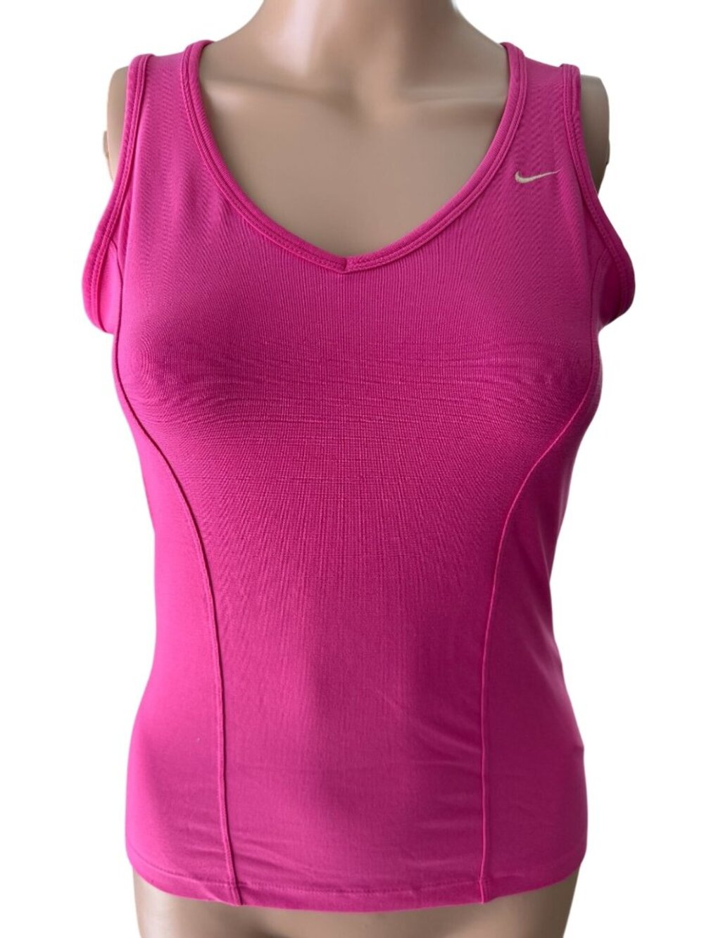 Nike Fit-Dry Women's Pink Athletic Tank Top No Built-In Bra - Size Small